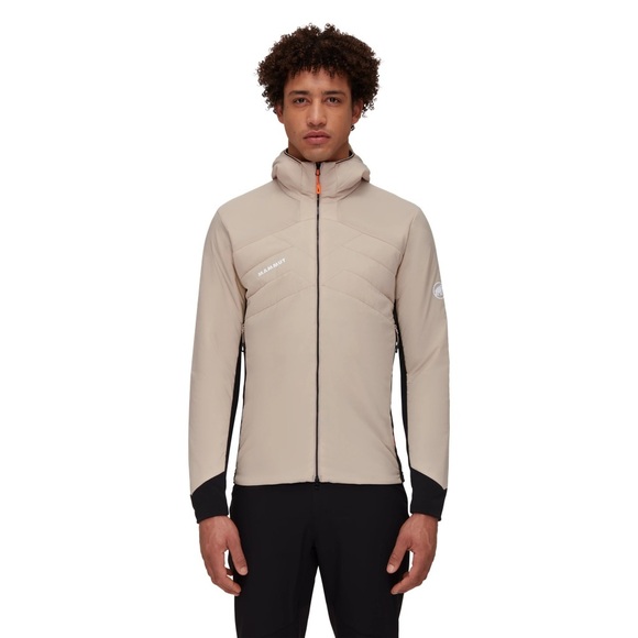 Mammut | Rime Light Insulated Flex Hooded Jacket Men Tan & Black Small Outdoor - Picture 1 of 11
